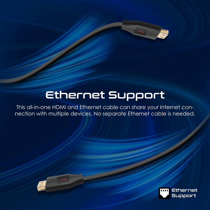 Promate ProLink4K60-10M slim flexible cable detail