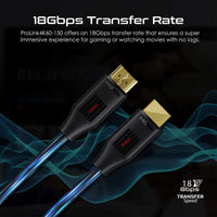 Promate ProLink4K60-150 gold-plated HDMI connector detail