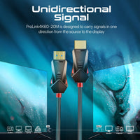 Promate ProLink4K60-20M gold-plated connector detail