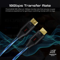 Promate ProLink4K60-500 gold-plated HDMI connector detail