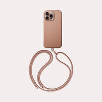 UNIQ Coehl Muse leatherette case with strap for iPhone 16 Pro Max Dusty Nude