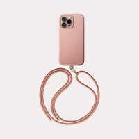 UNIQ Coehl Creme silicone case with strap for iPhone 16 Pro Max Ballet Pink