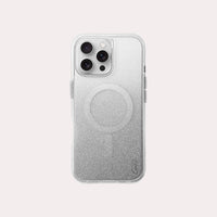 UNIQ Coehl Lumino glitter case for iPhone 16 Pro Max Sparkling Silver