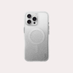 UNIQ Coehl Lumino glitter case for iPhone 16 Pro Max Sparkling Silver