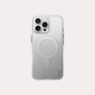 UNIQ Coehl Lumino glitter case for iPhone 16 Pro Max Sparkling Silver