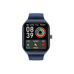 Promate ProWatch-AM19 AMOLED Smartwatch 1.96 inch IP68 Blue-Front