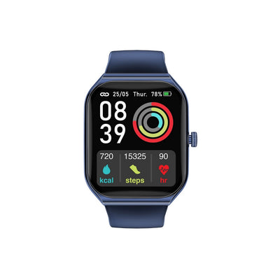 Promate ProWatch-AM19 AMOLED Smartwatch 1.96 inch IP68 Blue-Front