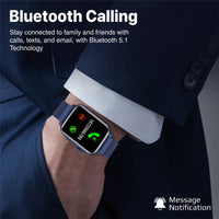 Promate ProWatch-B18 Smartwatch 1.8 inch IP68 Handsfree Blue-Angle
