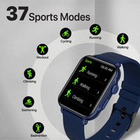 Promate ProWatch-B18 Smartwatch 1.8 inch IP68 Handsfree Blue-Display