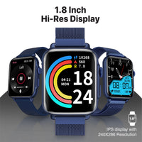 Promate ProWatch-B18 Smartwatch 1.8 inch IP68 Handsfree Blue-Strap