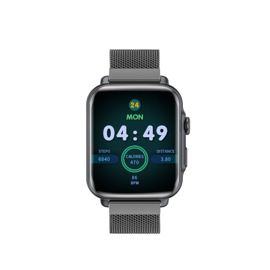 Promate ProWatch-B18 Smartwatch 1.8 inch IP68 Handsfree Graphite-Front