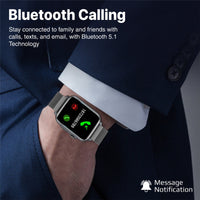 Promate ProWatch-B18 Smartwatch 1.8 inch IP68 Handsfree Graphite-Angle
