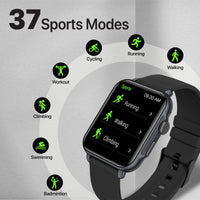 Promate ProWatch-B18 Smartwatch 1.8 inch IP68 Handsfree Graphite-Display