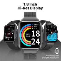 Promate ProWatch-B18 Smartwatch 1.8 inch IP68 Handsfree Graphite-Strap