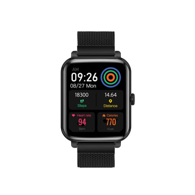 Promate ProWatch-M18 AMOLED Smartwatch Music Storage IP68 Black-Front
