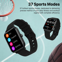 Promate ProWatch-M18 AMOLED Smartwatch Music Storage IP68 Black-Strap