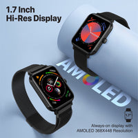 Promate ProWatch-M18 AMOLED Smartwatch Music Storage IP68 Black-Lifestyle