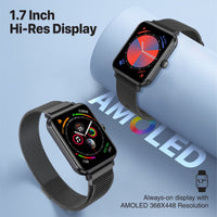 Promate ProWatch-M18 AMOLED Smartwatch Music Storage IP68 Graphite-Lifestyle
