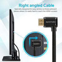 Promate ProLink4K1-150 right angle connector detail