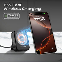 Promate AuraKit wireless charging pad and adapters - angle view