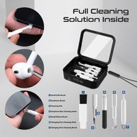 Promate AuraKit phone stand and cleaning brushes detail
