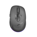 ماوس لاسلكي ثلاثي الوضع صامت بشاشة OLED | Promate Blix-3M Triple-Mode Silent Wireless Mouse - أسود