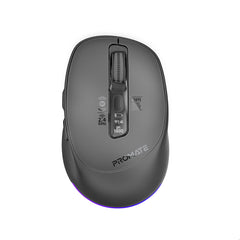 Promate Blix-3M Black triple-mode silent wireless mouse - main view