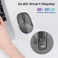 Promate Blix-3M Black mouse RGB lighting detail