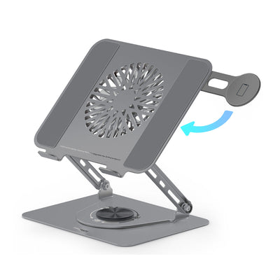 Promate DeskMate-8 laptop cooling stand with magnetic fan - main view