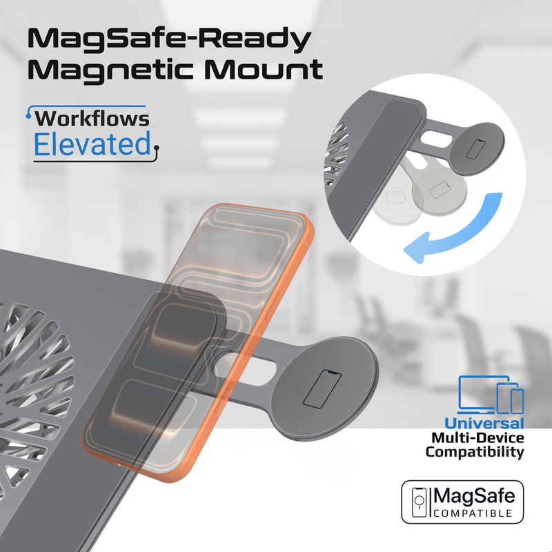 Promate DeskMate-8 detachable magnetic fan detail
