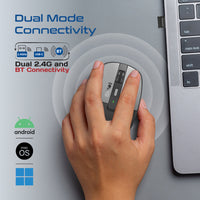 Promate Flixi Black wireless mouse - angle view