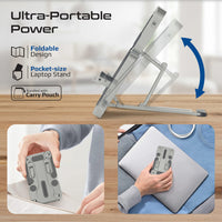 Promate FoldiX foldable stand - angle view