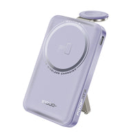 Promate Mavrix-3 MagSafe Wireless Power Bank 10000mAh 15W Purple-Front