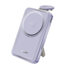 Promate Mavrix-3 MagSafe Wireless Power Bank 10000mAh 15W Purple-Front