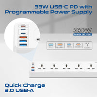 Promate PowerMatrix2-5M منفذ USB-C 33 واط مع تقنية PPS