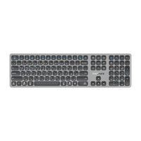 Promate ProKeys-X2 full-size slim wireless keyboard Arabic English layout - main view