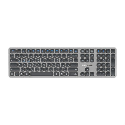 Promate ProKeys-X2 full-size slim wireless keyboard Arabic English layout - main view