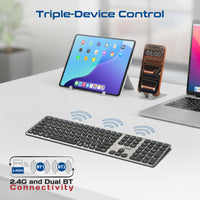 Promate ProKeys-X2 wireless keyboard - angle view