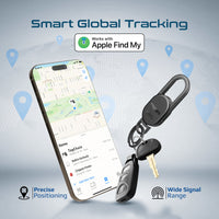 Promate TagChain Black carabiner clip and keyring detail in aluminium finish