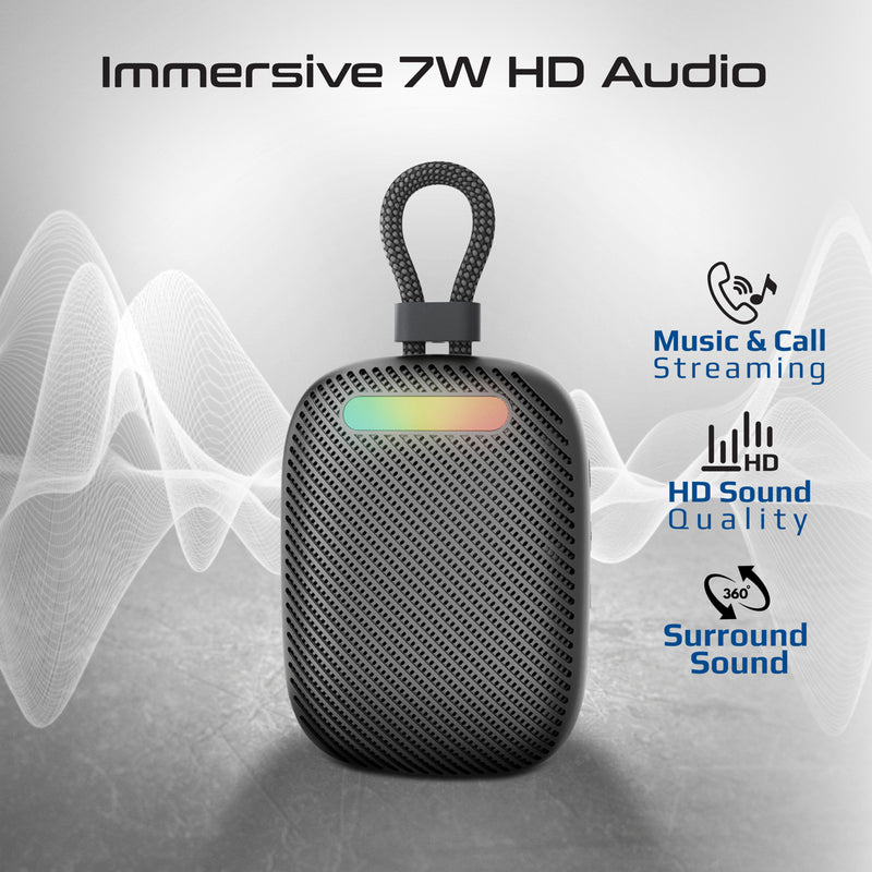 Promate Tingz CrystalSound Wireless Speaker 7W 1800mAh Black-Detail
