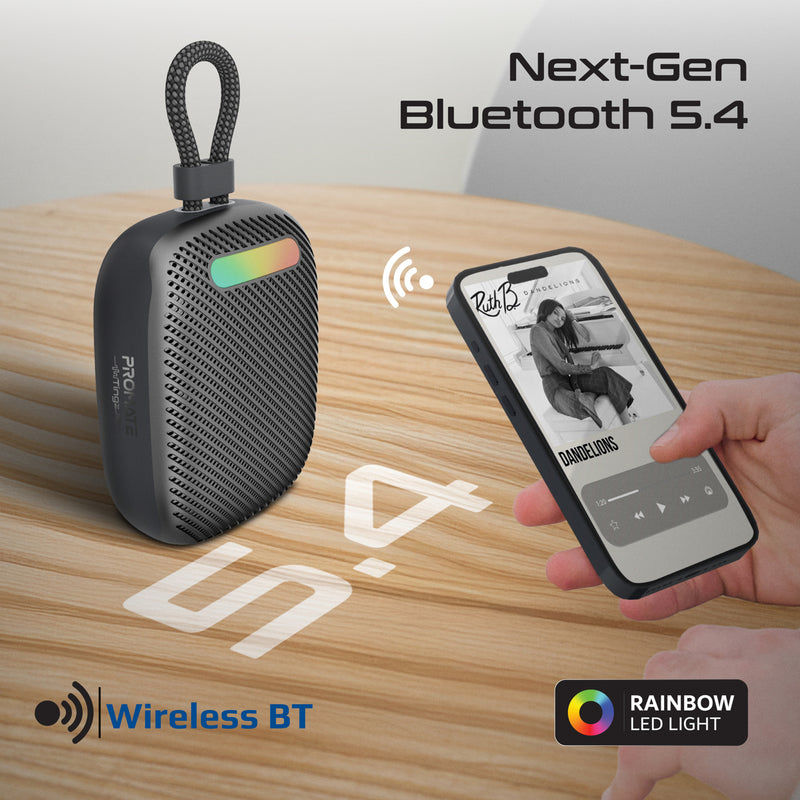 Promate Tingz CrystalSound Wireless Speaker 7W 1800mAh Black-Lifestyle