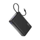 باور بانك بروميت تيتان 35 واط بسعة 20000 مللي وشاشة TFT وكابل USB-C مدمج - أسود | Promate Titan-35W SuperSpeed Power Bank with Built-in USB-C Cable & TFT Screen - Black