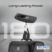 Promate InstaScale compact travel luggage scale in hand