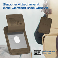 Promate HushTag Brown wireless charging with 110mAh battery and 6 month standby