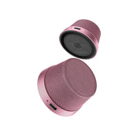Promate Punch Pink mini Bluetooth speaker with MagSafe base - main view