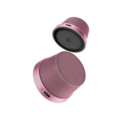Promate Punch Pink mini Bluetooth speaker with MagSafe base - main view