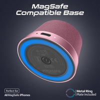 Promate Punch Pink mini speaker controls detail