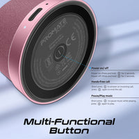 Promate Punch Pink TWS pairing two speakers
