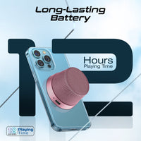 Promate Punch Pink portable speaker lifestyle view