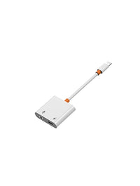 Adaptora Dengî ya WIWU Lightning bo Jacka Dengî ya 3.5mm bi Şarjkirina Bilez